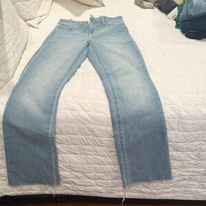 Light Blue Wide-Leg Jeans